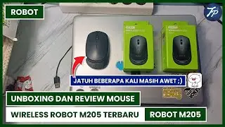 Unboxing dan Review Mouse Wireless Robot M205 Terbaru | Wireless Mouse Robot M205