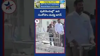పులివెందుల్లో  జన సందోహం మధ్య జగన్ |Dhruva tv