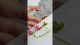 super unique embroidery lace tutorial || very simple lace #embroidery #flowers #youtubeshorts #viral