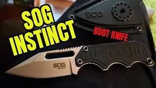 SOG Small Fixed Blade Boot Knife Unboxing First Impression #edc #boot #instinct