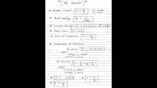 Some Important Formulas Of DC Circuit | Class 11 | Physics | #PhanendraSpectrum
