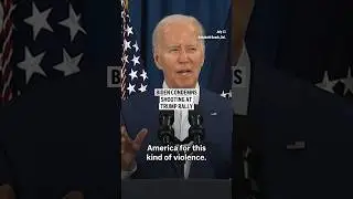 Biden condemns shooting at Trump rally
