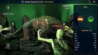 Raid Shadow Legends Hero Showcase Death Hound lv 60