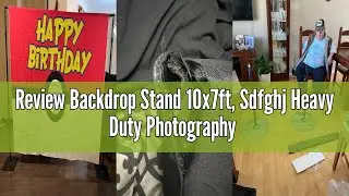 Review Backdrop Stand 10x7ft, Sdfghj Heavy Duty Photography Back Drop Adjustable Stand Background St
