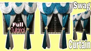 How to make a SWAG CURTAIN | + Full Tutorial For Beginners | Inday S@stri