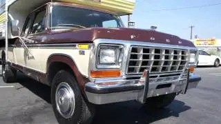 1979 Ford F-350 Ranger XLT Camper Special Super Cab Xtra
