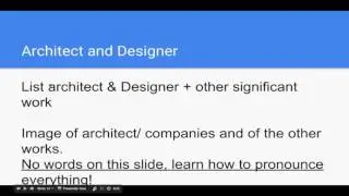 Bridge Presentation Guidance