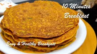 Green Pudla | Breakfast Recipe | Easy Breakfast Recipe | 10 minutes Breakfast Recipe|Besan Breakfast