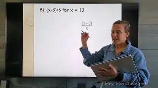 Evaluating Algebraic Expressions Lesson Number 3