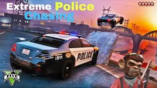 Extreme Police chasing in GTA V Gone Wrong #gaming