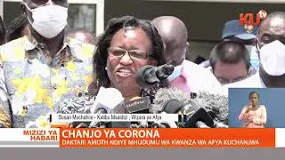 DR PATRICK AMOTH BECOMES THE FIRST KENYAN TO RECIEVE COVID19 VACCINE.