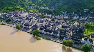 Kestert am Rhein - Hochwasser - Juni 2024.