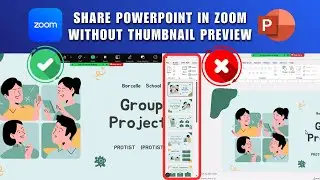 Как поделиться PowerPoint в Zoom без отображения миниатюры | Поделиться PowerPoint в Zoom