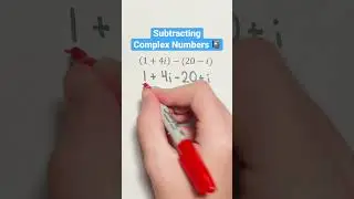 Subtracting Complex Numbers 📓 #Shorts #algebra #math #school #learn
