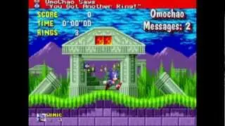 Hidden Message & Red Omochao In Sonic 1 Omochao Edition