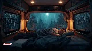 Night Rain Sounds for Deep Sleep 🌧️ Cozy Bedroom Window Ambience vol 1
