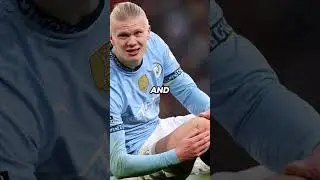 HAALAND WHILE EVERYONE THOUGHT HE HAD AN ACL INJURY 😭 WAS IN THE LOCKER ROOM BITING STEAK 🤣🍗