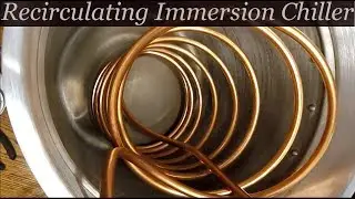 Making a recirculating immersion wort chiller
