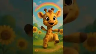 Dancing Giraffe Loves the Chicken Banana Song!