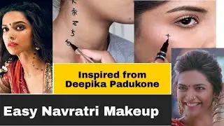 Easy Makeup For Garba dance Night insipired from Deepika Padukone | RamLeela | Navratri 2021 |