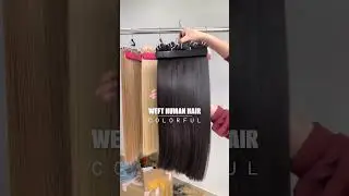 Weft Hair Extensions From AZ Hair Extensions #shorts  #typeshairextensions