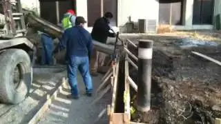 Pour curb