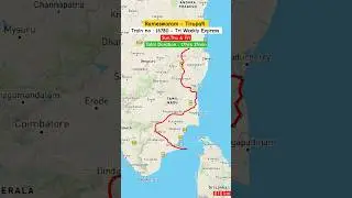 A Famous Temple City Train Between Rameswaram To Tirupati Tri Weekly Express #shorts #travel #route