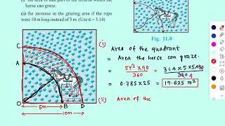 Class-10 | MATH. | NCERT Chapter-11 | Areas Related to circles | Question# 8.