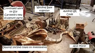 January 14, 2026 - Dipping 1st/2nd coats on investments, continued work on Scy Caroselli's new...