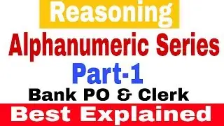 Alphanumeric Series reasoning tricks for bank PO Clerk | in Hindi | Part-1
