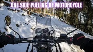 How to Solve Right/Left Pulling of Motorcycle with Spoke Wheel ???  Royal Enfield Himalayan BS6