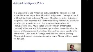 PA 8302 Course Logistics 4 AI Policy