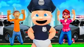 Малыш становится ПОЛИЦЕЙСКИМ и АРЕСТУЕТ родителей...
