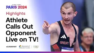 Team GB’s George Mills FUMING after being pushed over in 5,000m heat 😳 | #Paris2024 #Olympics