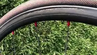 Bought from Www.light-bicycle.com.  Rim ridden twice. Light braking. Rim folded. Chinese carbon rim.