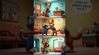 Cat & Dog at the Silly Animal Hospital #3danimationforkids #animalcartoon