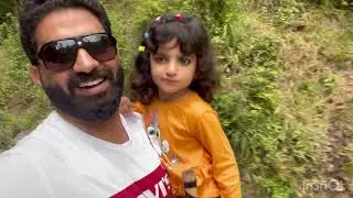 Hiking track umbrella Waterfall Sajikot Haveliyan Pakistan