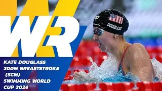 🇺🇸 Kate Douglass Breaks First Ever 200m Breaststroke World Record (SCM)