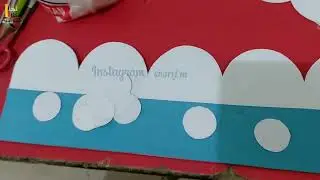 How To make Softboard With Thermopor / Preschool Softboard Decoration / preschool decoration/fmart