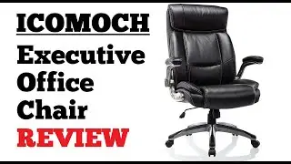 Leather Executive Office Chair ICOMOCH UNBOXING AND REVIEW