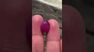 Oval Natural Ruby #ruby