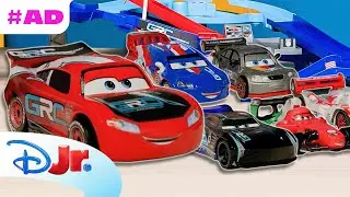 AD | Lightning McQueen and the Global Racers Cup Die-Cast Cars Unboxing! 🚗 | Pixar Cars |@disneyjr
