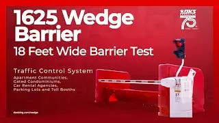 DKS: 1625 18FT Wide Wedge Barrier Test