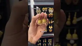 very beautiful and lightweight gold hanging jhumka design start from 8 g