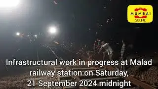 #localtrain #mega #rail #surgery #railtracks #infrastructure #work #malad #mumbai #westernrailway