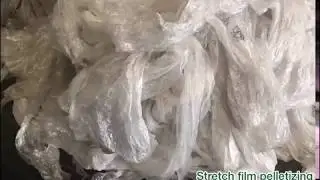 stretch film lldpe film recycling pelletizing granulating