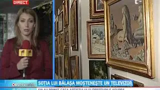 Sotia lui Sabin Balasa va mosteni un televizor