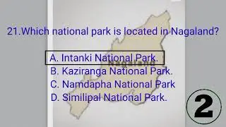 Important MCQ for Nagaland forest guard examination 2025 part-2 ||GK