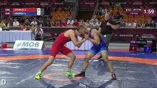 1/8 GR - 75 kg: Z. STURLIC (CRO) v. A. CSORGO (SVK)