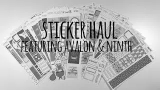 STICKER HAUL | AVALON & NINTH | mamas.got.plans